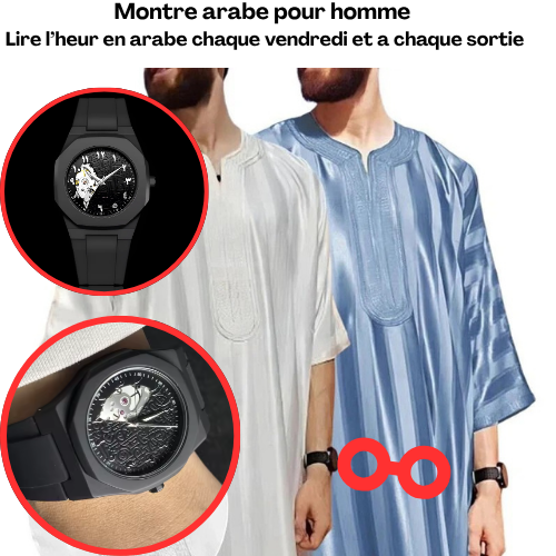 Montre arabe pour homme,  un héritage intemporel ARABE. MALI