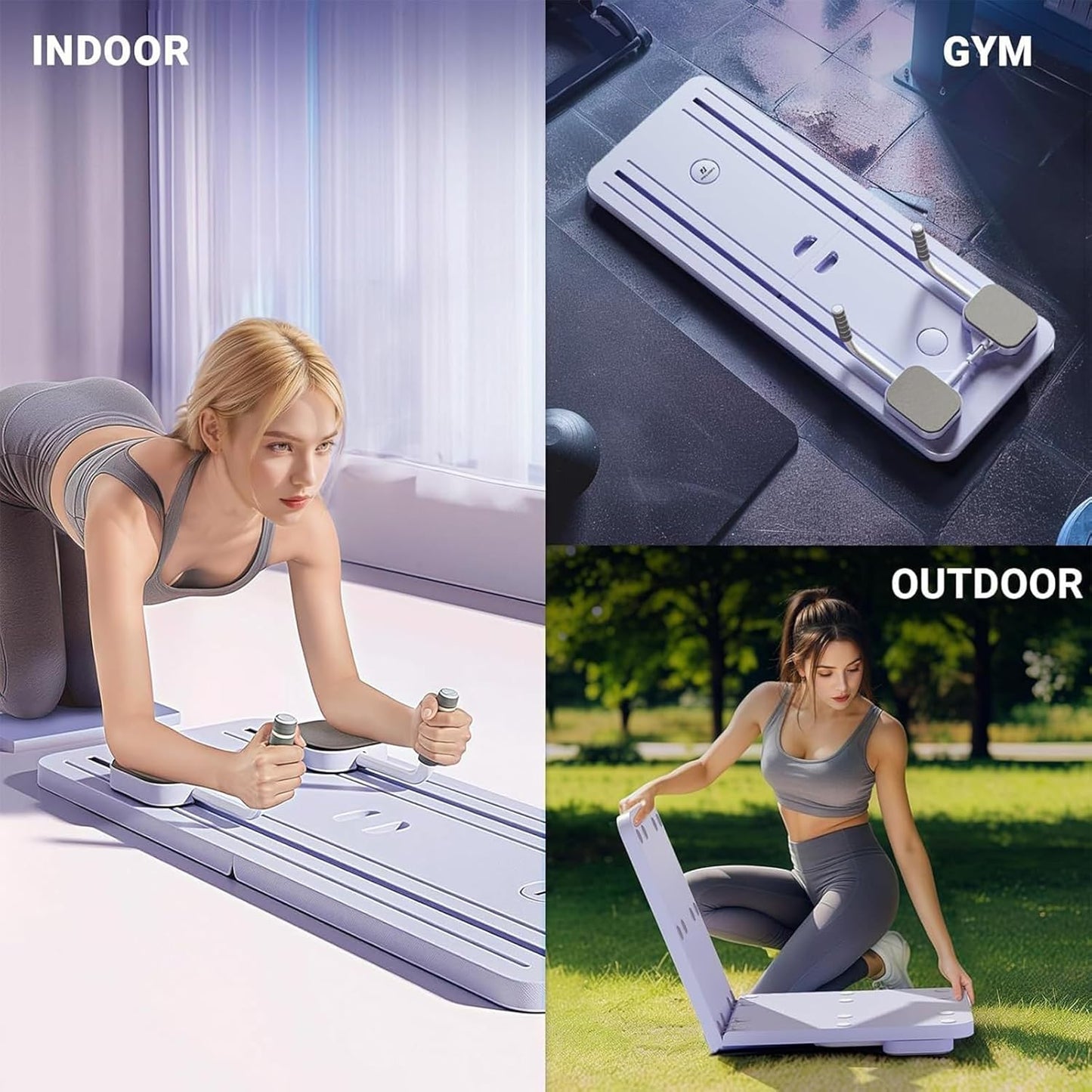 Ensemble de planches de Pilates 5 en 1 -- Utilisation à vie.