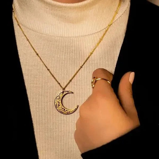 Collier croissant de lune, 🌙 Espoir et foi à chaque pas. MALI