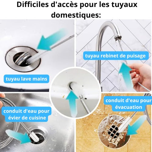 Brosse à récurer de nettoyage de drains de voiture. TG