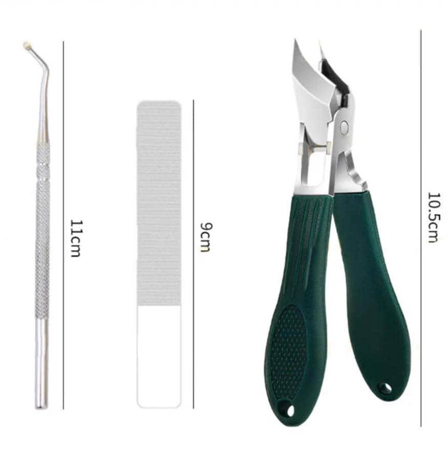 Set de 3 pièces de coupe-ongle.