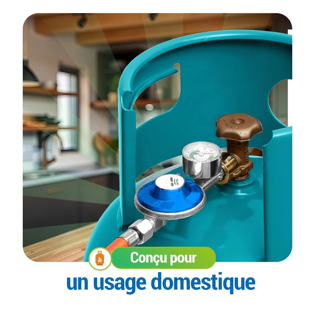 DETENDEUR DE GAZ AVEC MANOMETRE DE SECURITE - GAZ-CONTROL. Sg