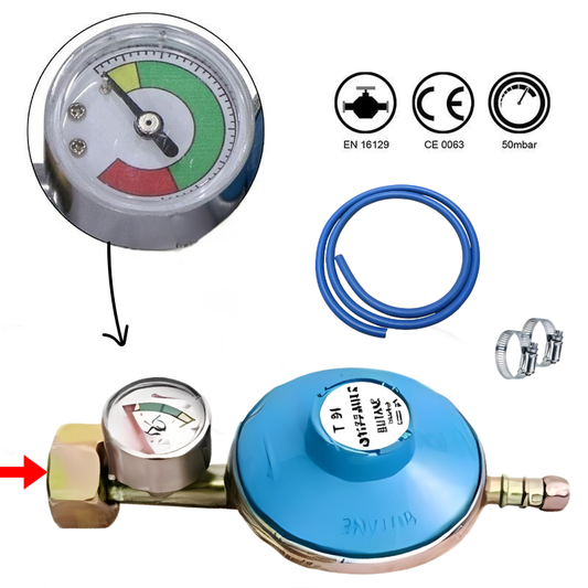 DETENDEUR DE GAZ AVEC MANOMETRE DE SECURITE - GAZ-CONTROL. BF