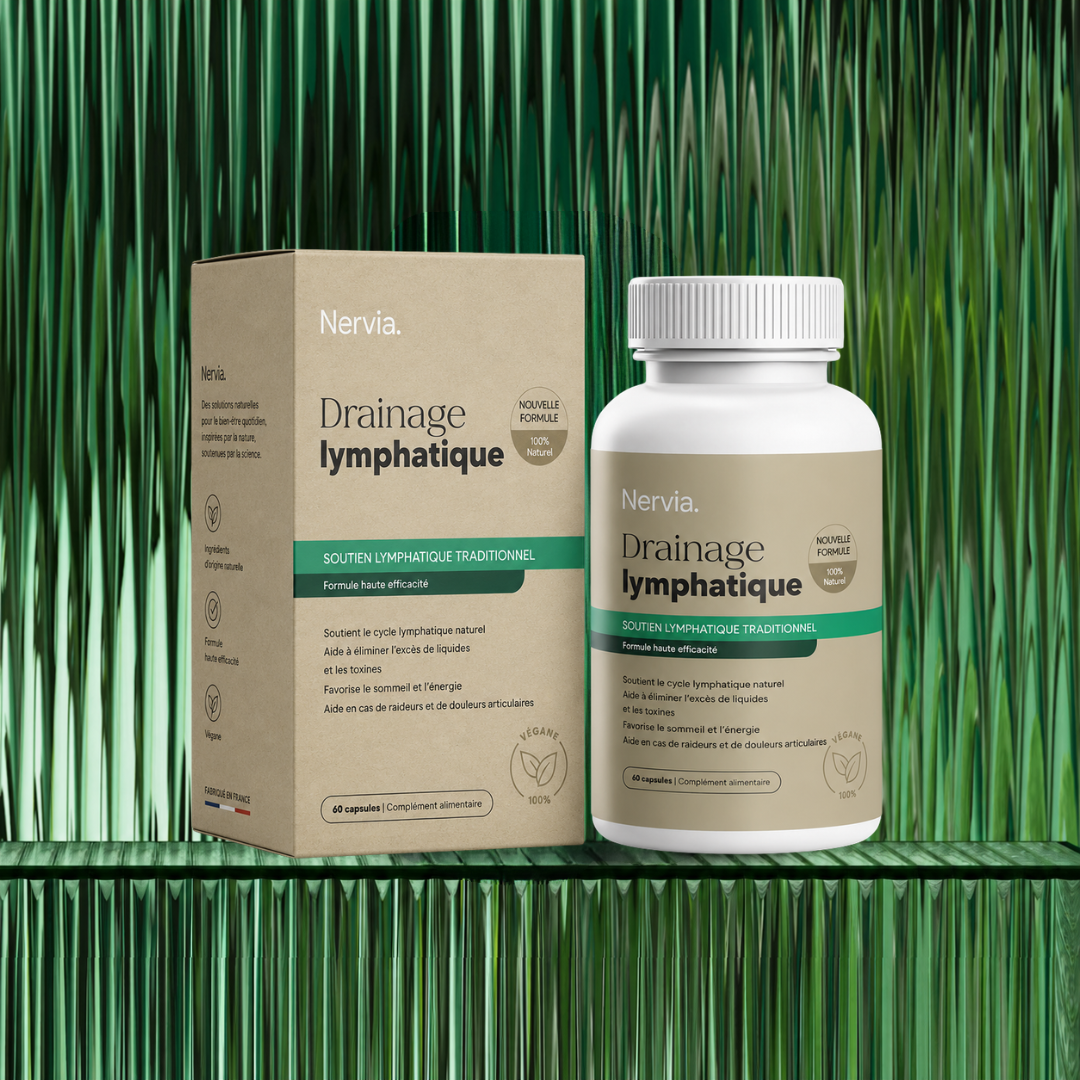 Nervia™ — Gélules de Drainage Lymphatique · Transformation totale en 60 jours