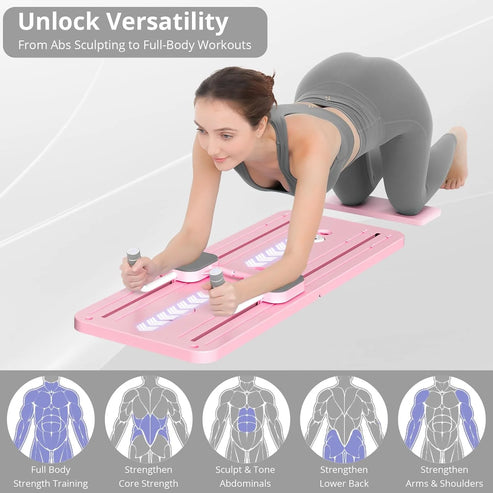 Ensemble de planches de Pilates 5 en 1 -- Utilisation à vie.